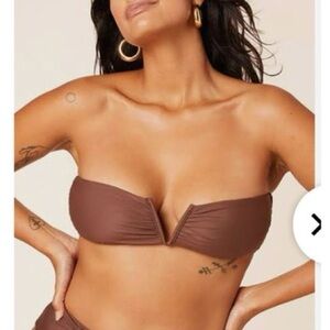 NWT Andie Swim The Scala Top in Brown